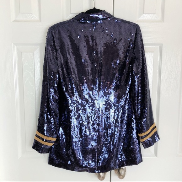 New Ralph Lauren Double Breasted Sequined Blazer - Picture 5 of 16